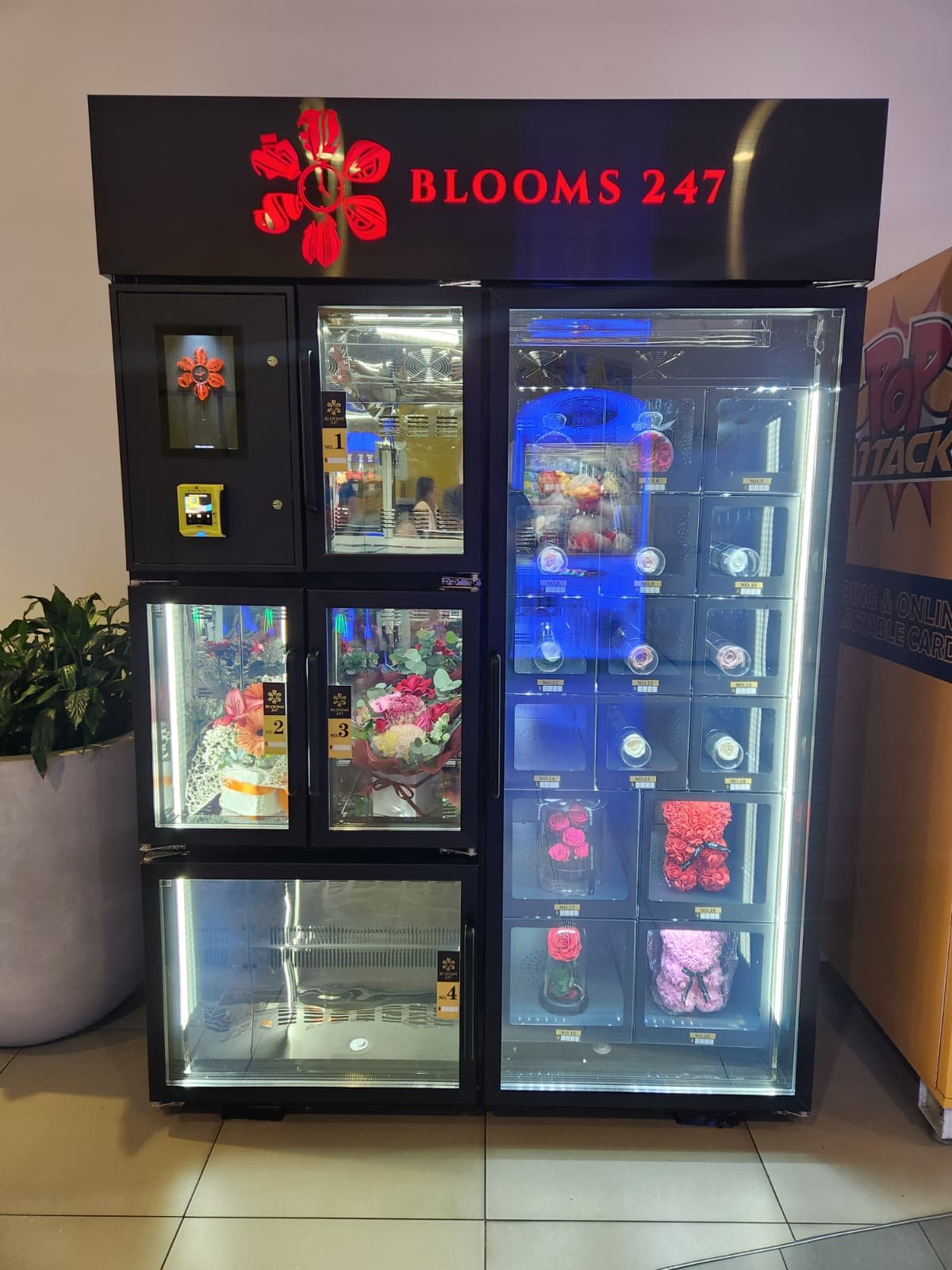 Blooms247 machine at DFO South Wharf